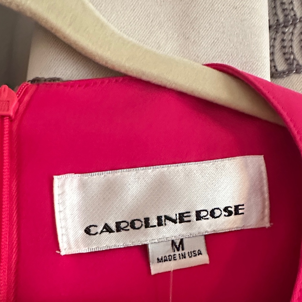 Vibrant PinkCaroline Rose  Short Sleeve Dress - Picture 2 of 4